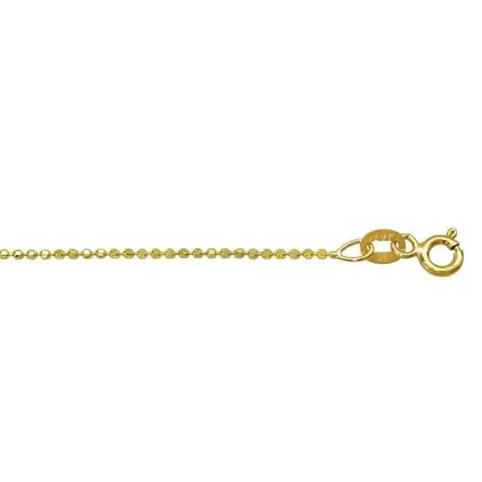 10k gold ball chain