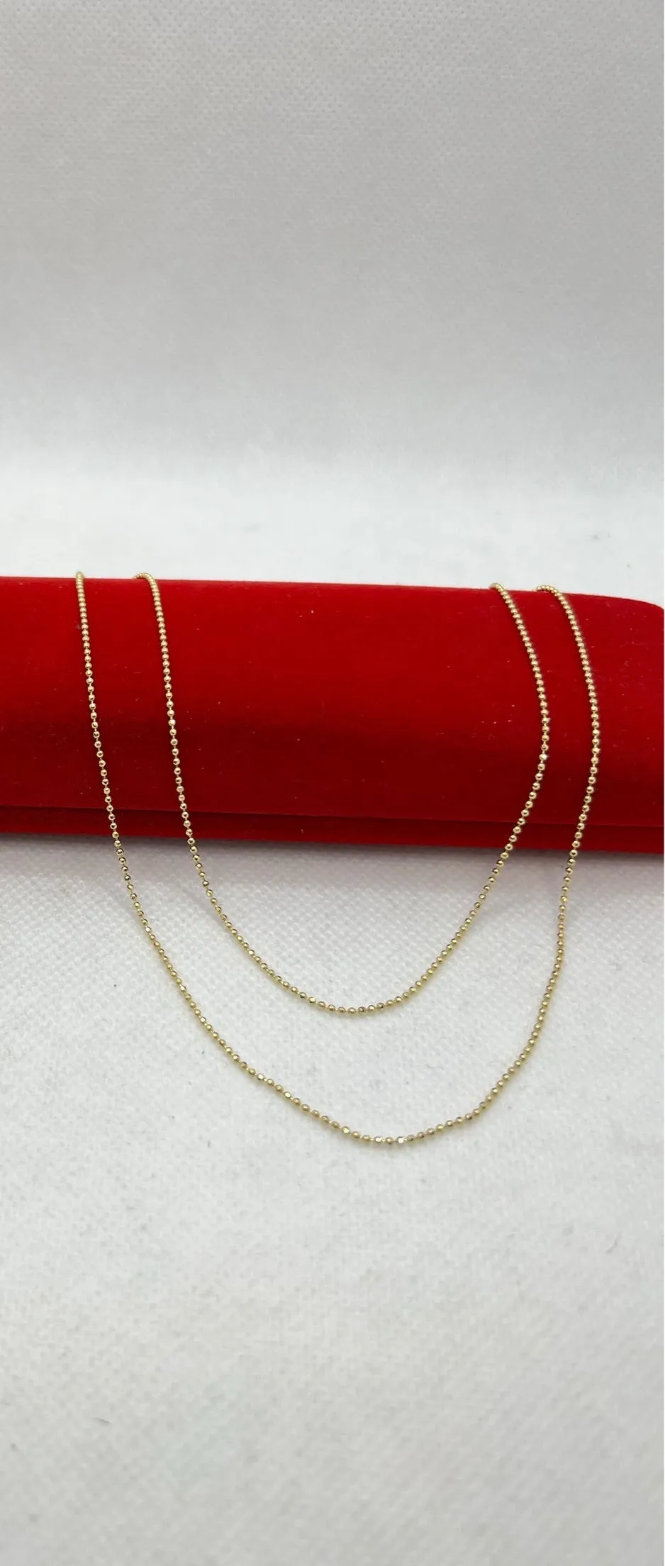 10k gold ball chain