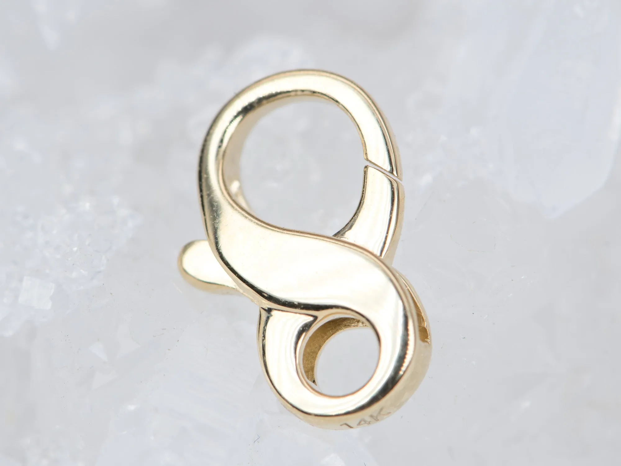 12x7mm Figure 8 Clasp Solid 14K Gold M4024