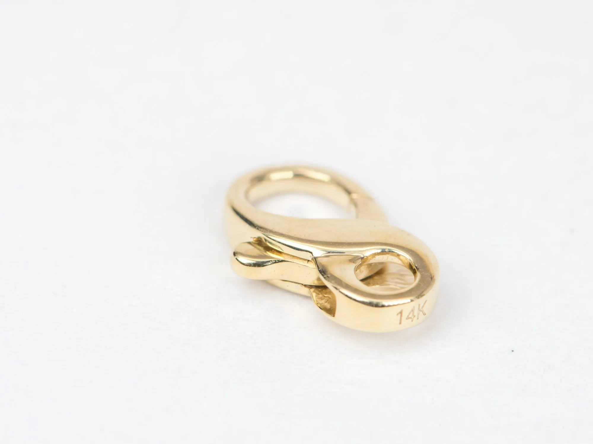 12x7mm Figure 8 Clasp Solid 14K Gold M4024