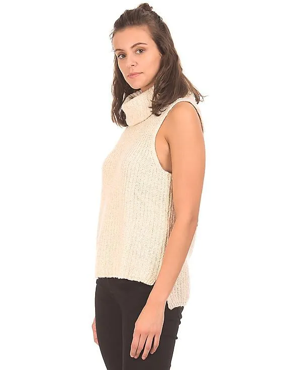 Aeropostale Sleeveless Turtleneck Sweater