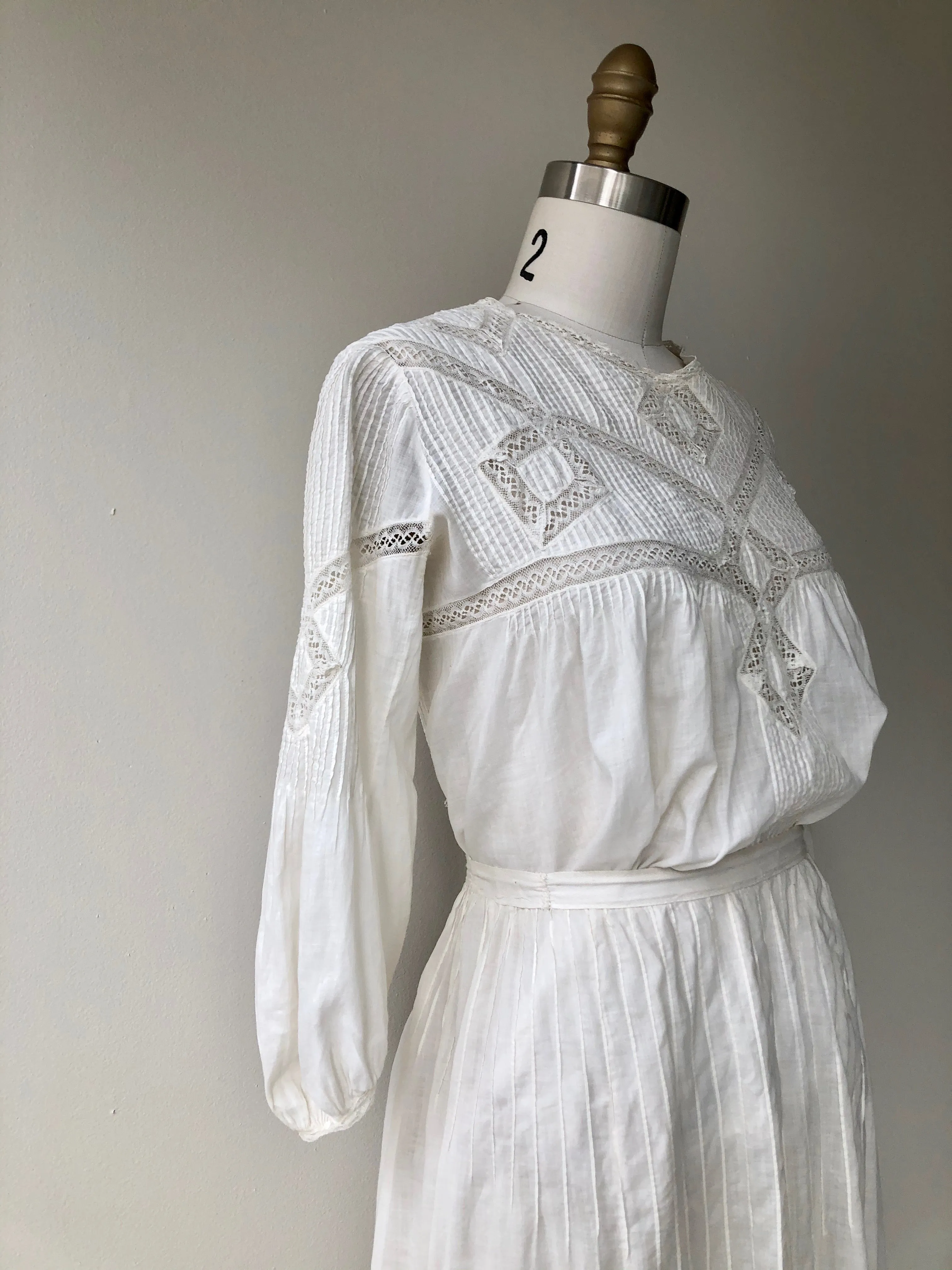 Antique Edwardian Blouse & Skirt