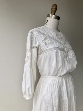 Antique Edwardian Blouse & Skirt