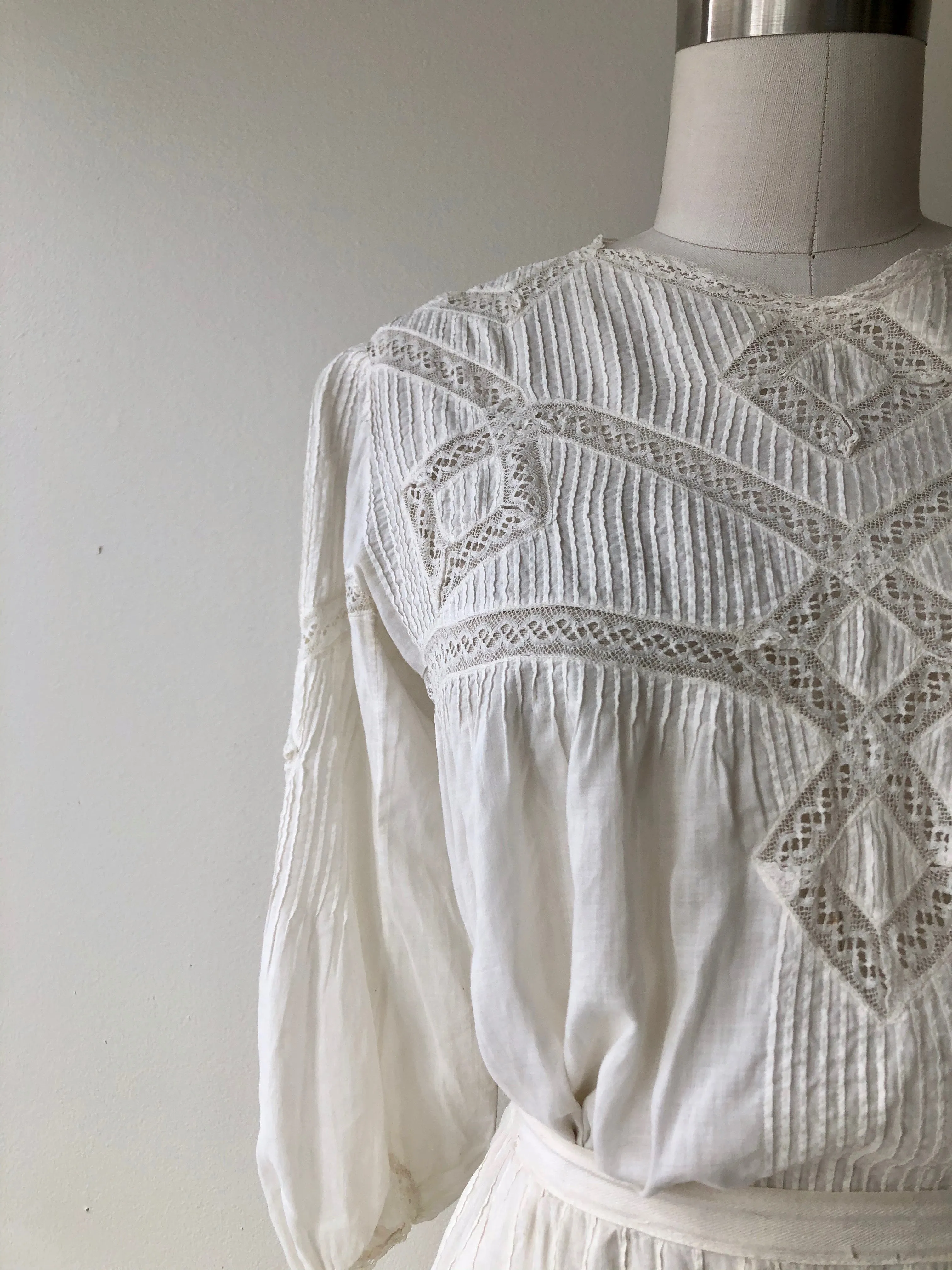 Antique Edwardian Blouse & Skirt