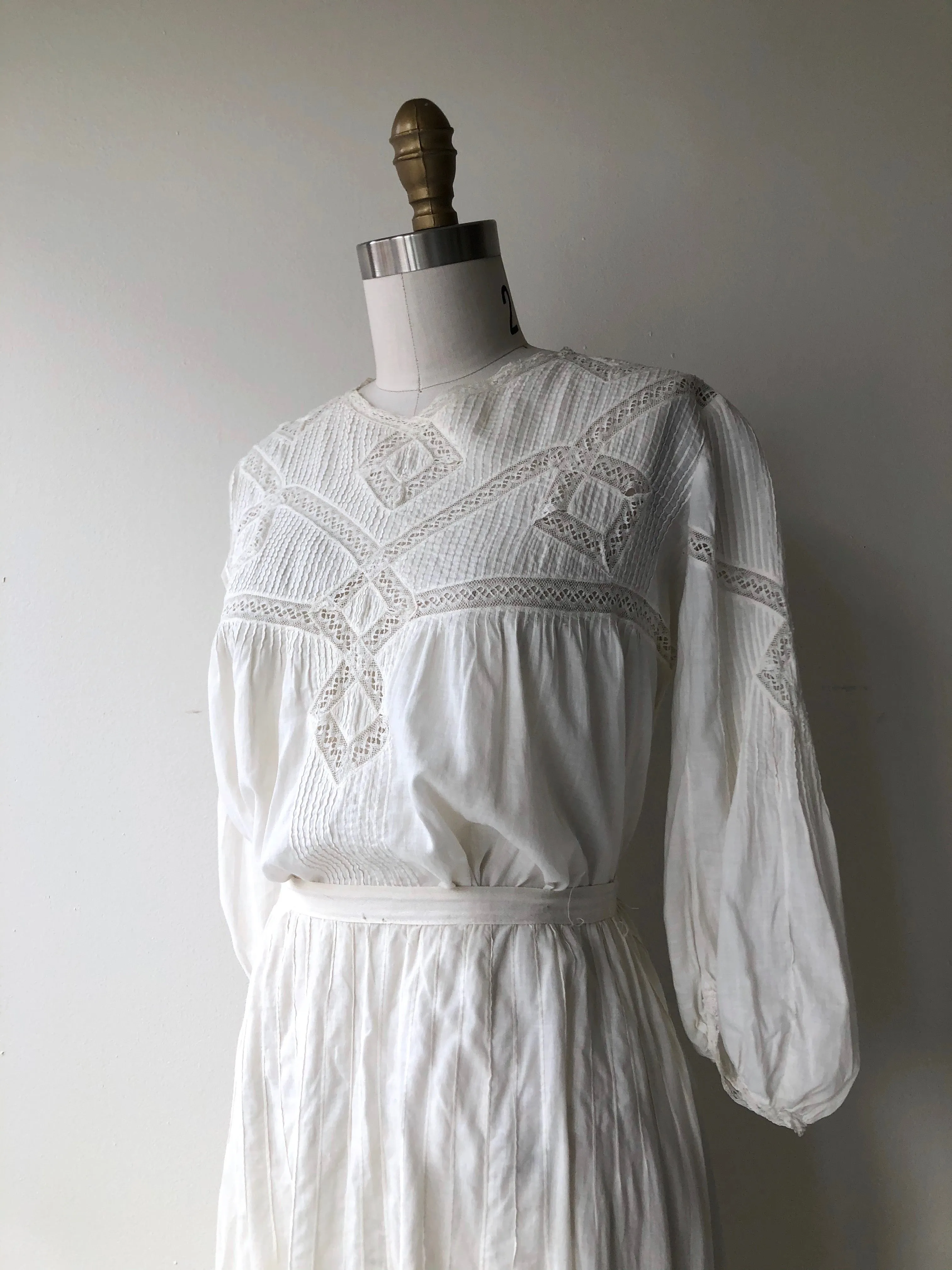 Antique Edwardian Blouse & Skirt