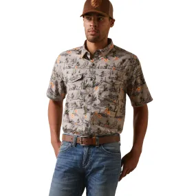 Ariat Mens Ventek Western Desert Short Sleeve Shirt