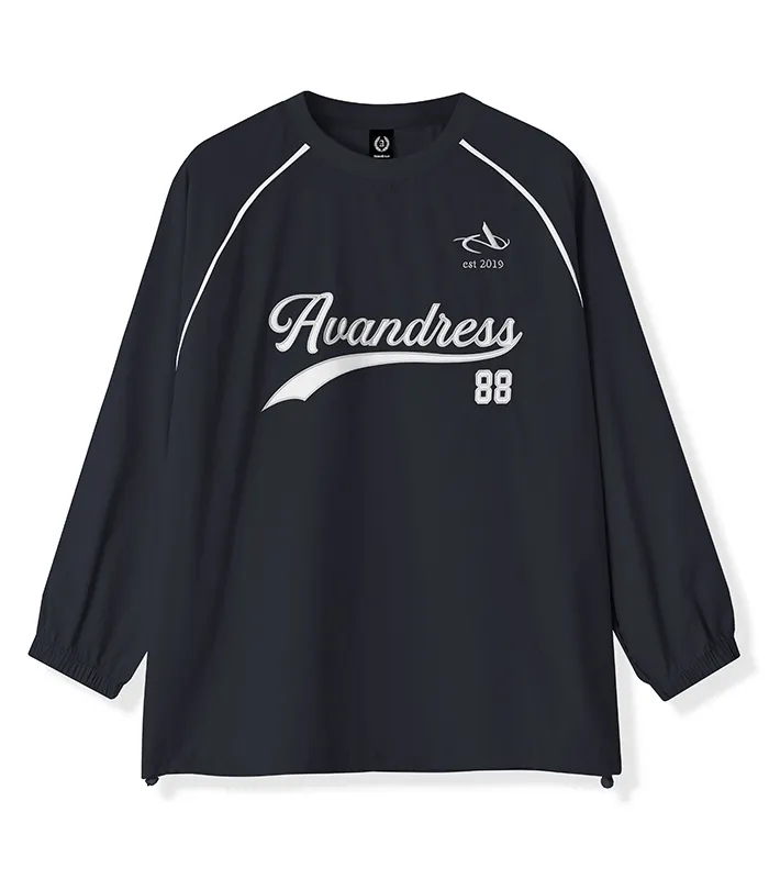 AVANDRESS  |Unisex Street Style Long Sleeves Plain Oversized Logo