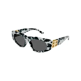 Balenciaga Sunglass Woman Havana Gold Grey BB0095S-010