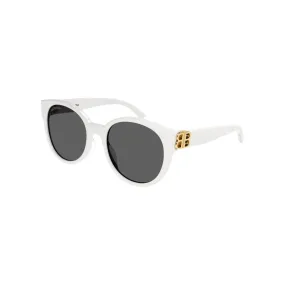 Balenciaga Sunglass Woman White Gold Grey BB0134SA-005