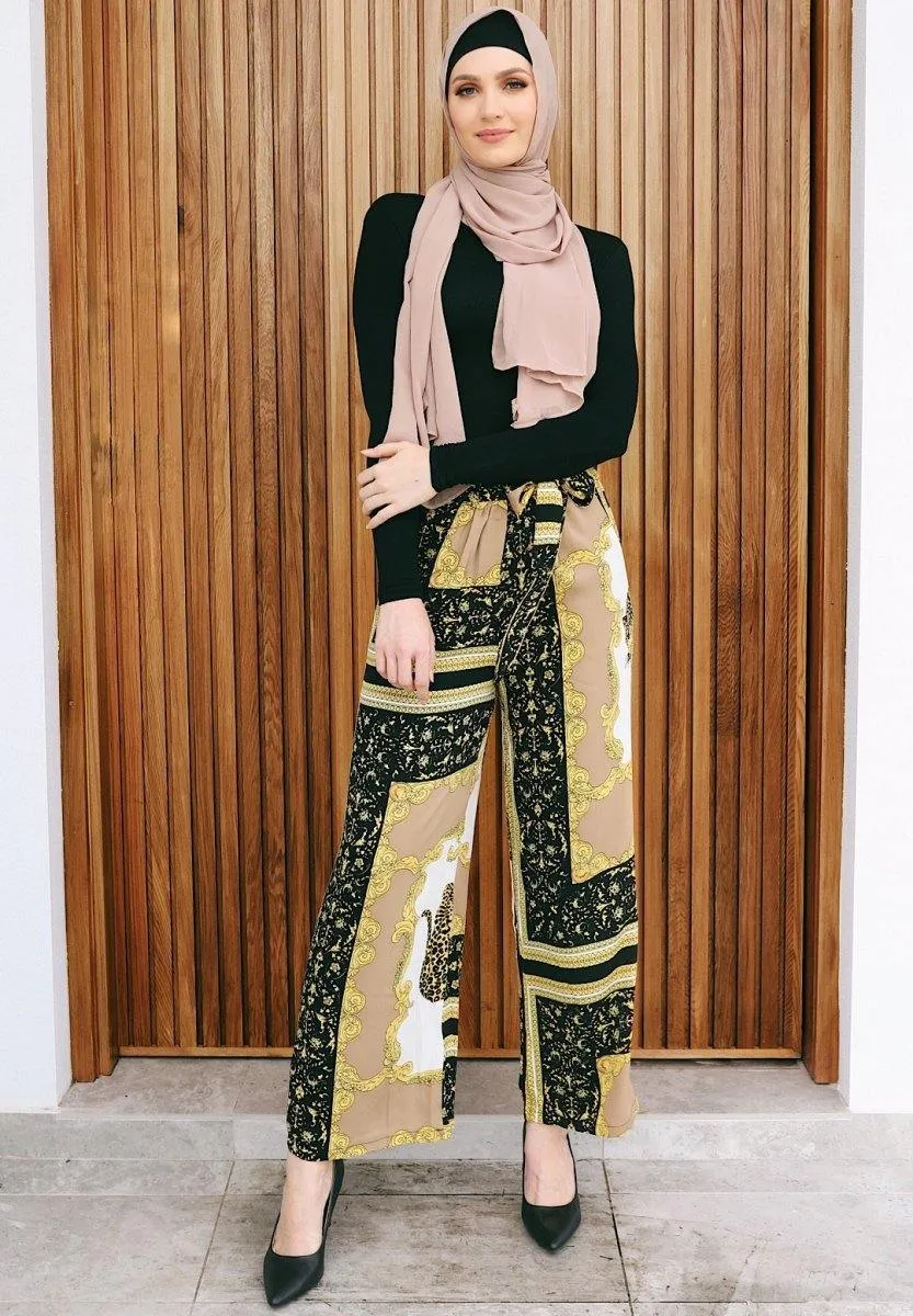 Baroque Palazzo Pants