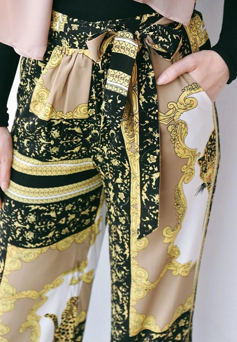 Baroque Palazzo Pants