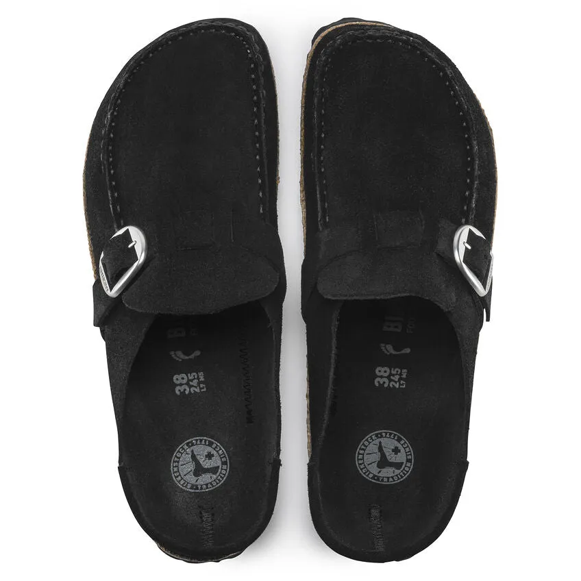 Birkenstock Women's Buckley - Black Suede Leather