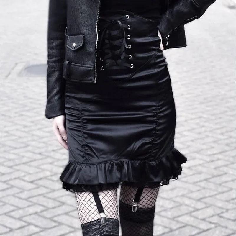 Bodycon Gothic High Waist Pencil Bandage Skirt