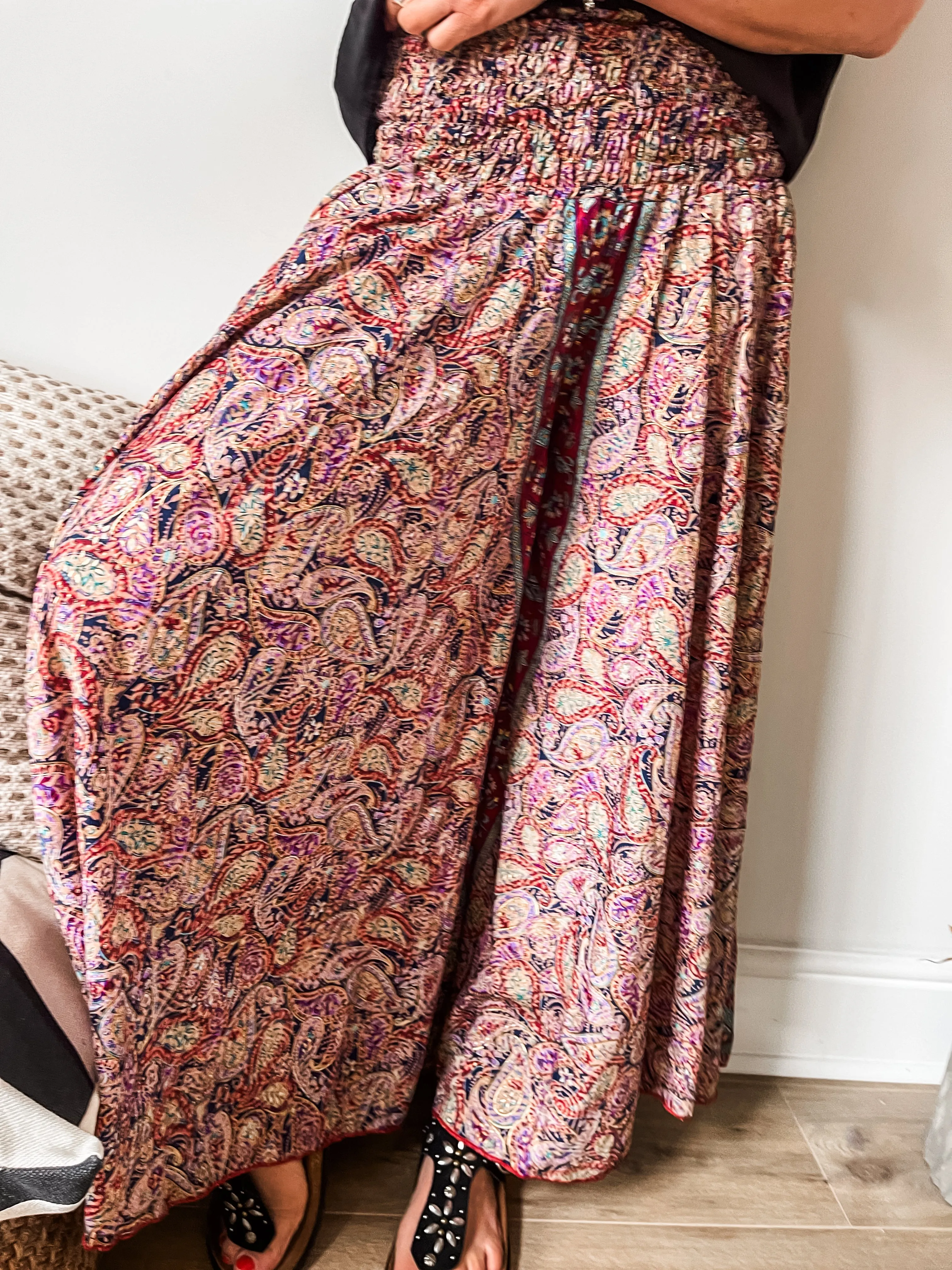 Boho Print Palazzo Pants