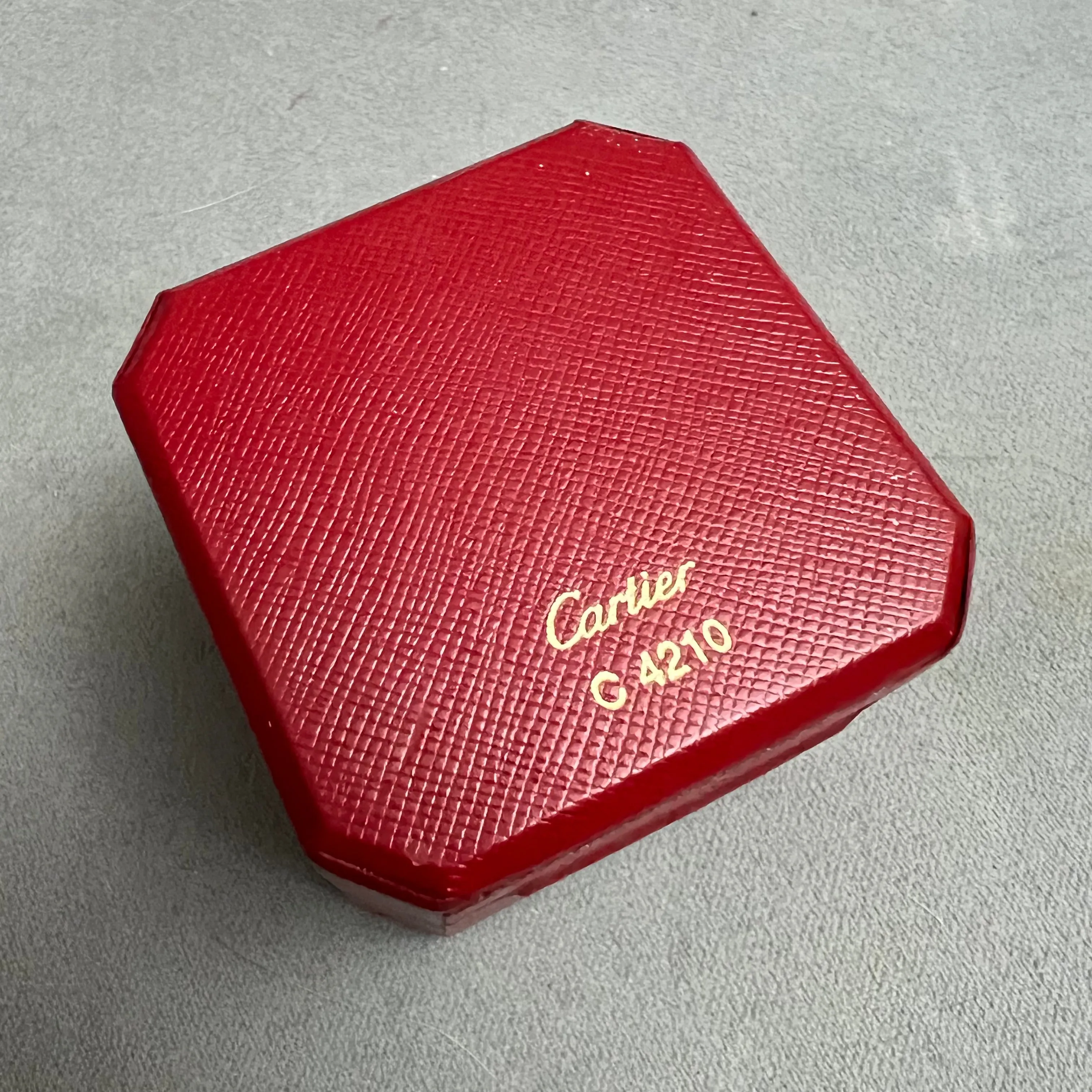 CARTIER Ring Box 2.40x2.40x2.10 inches