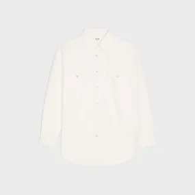 CELINE  |WESTERN SHIRT IN OPTIC WHITE WASH DENIM 2T224806S.01OQ