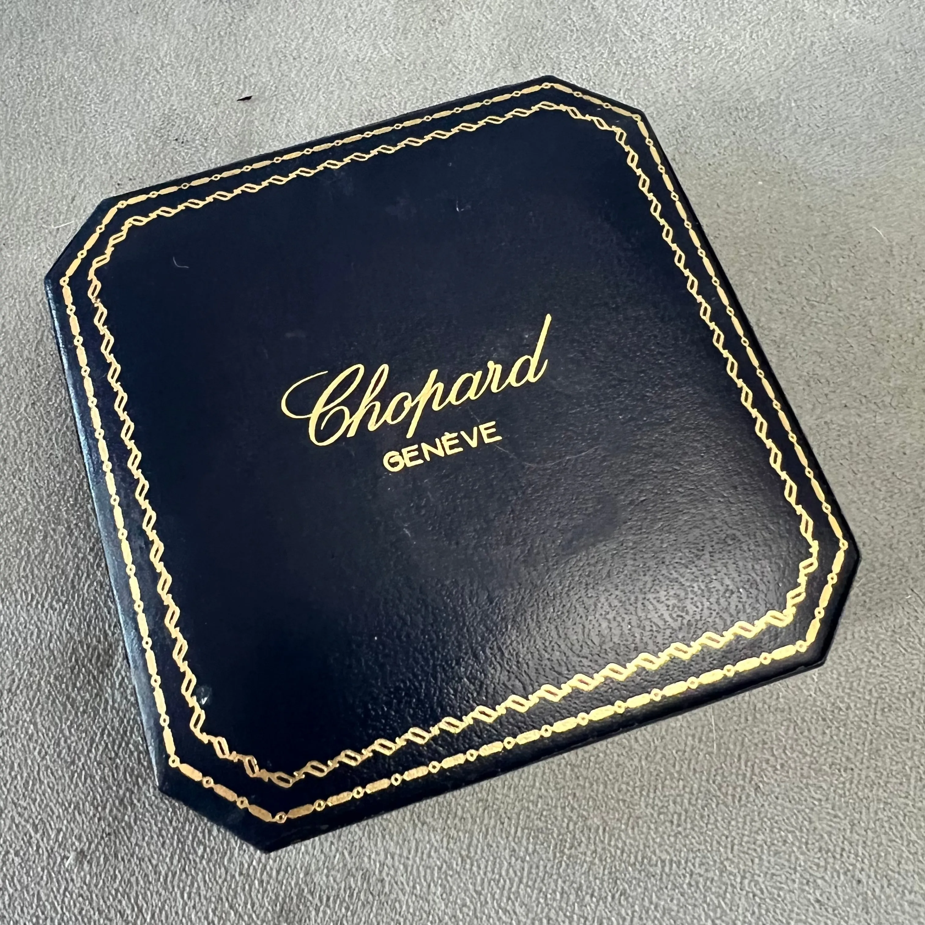 CHOPARD Jewerly Box + Outer Box 3.75x3.75x1.40 inches