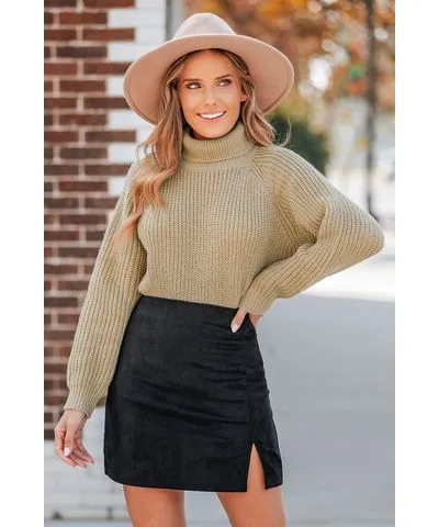 Cupshe Rib Turtleneck Sweater