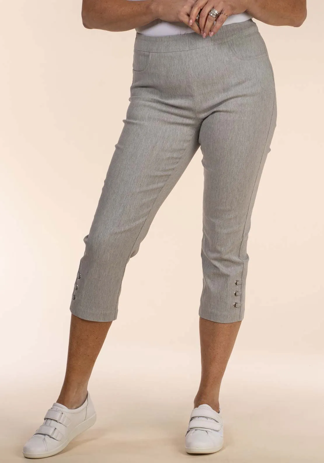 Diamond Loop Crop - Grey