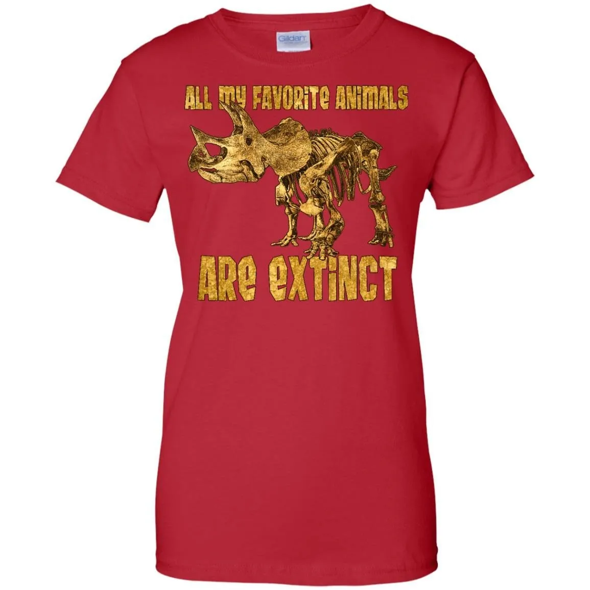 DINOSAUR - All My Fav Animals Are Extinct  Triceratops T Shirt & Hoodie