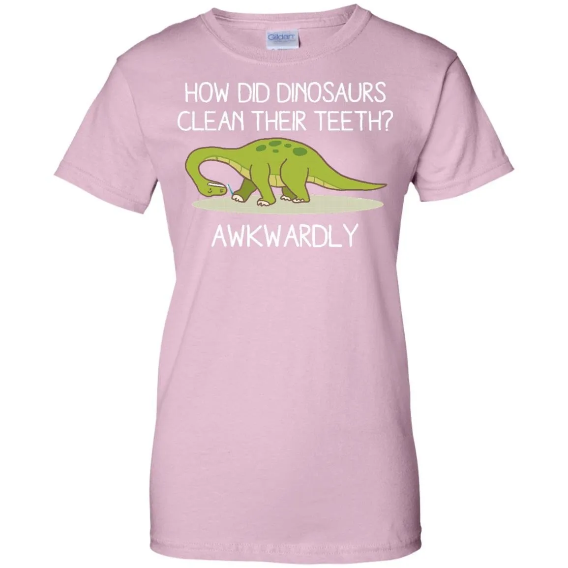 DINOSAURS - Dinosaurs Clean Their Teeth Awkwardly Funny Animals T Shirt & Hoodie