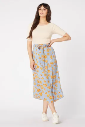 Dreamy Floral Midi Skirt