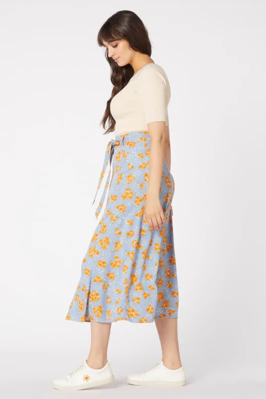 Dreamy Floral Midi Skirt