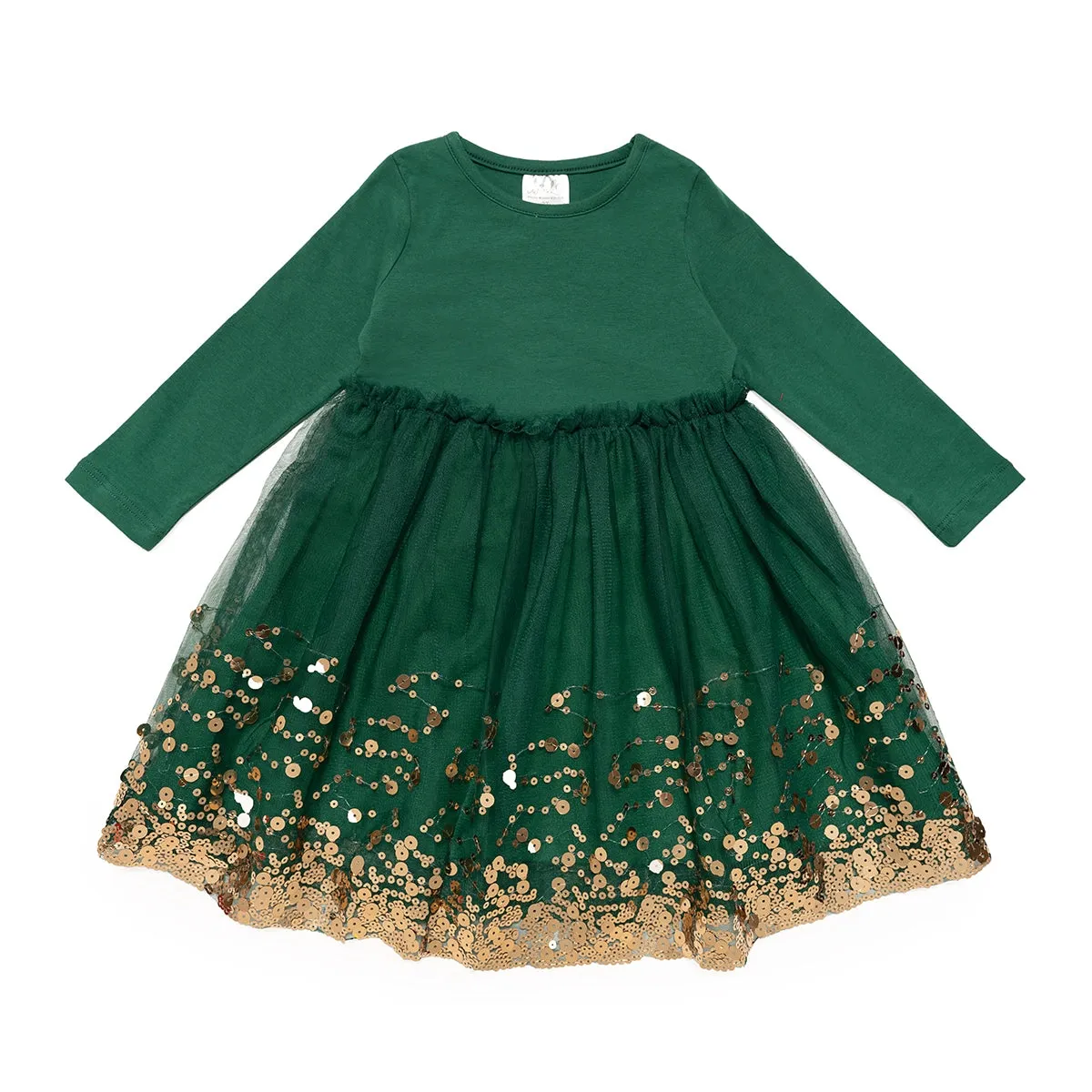 Emerald Green Sequin Holiday Dress