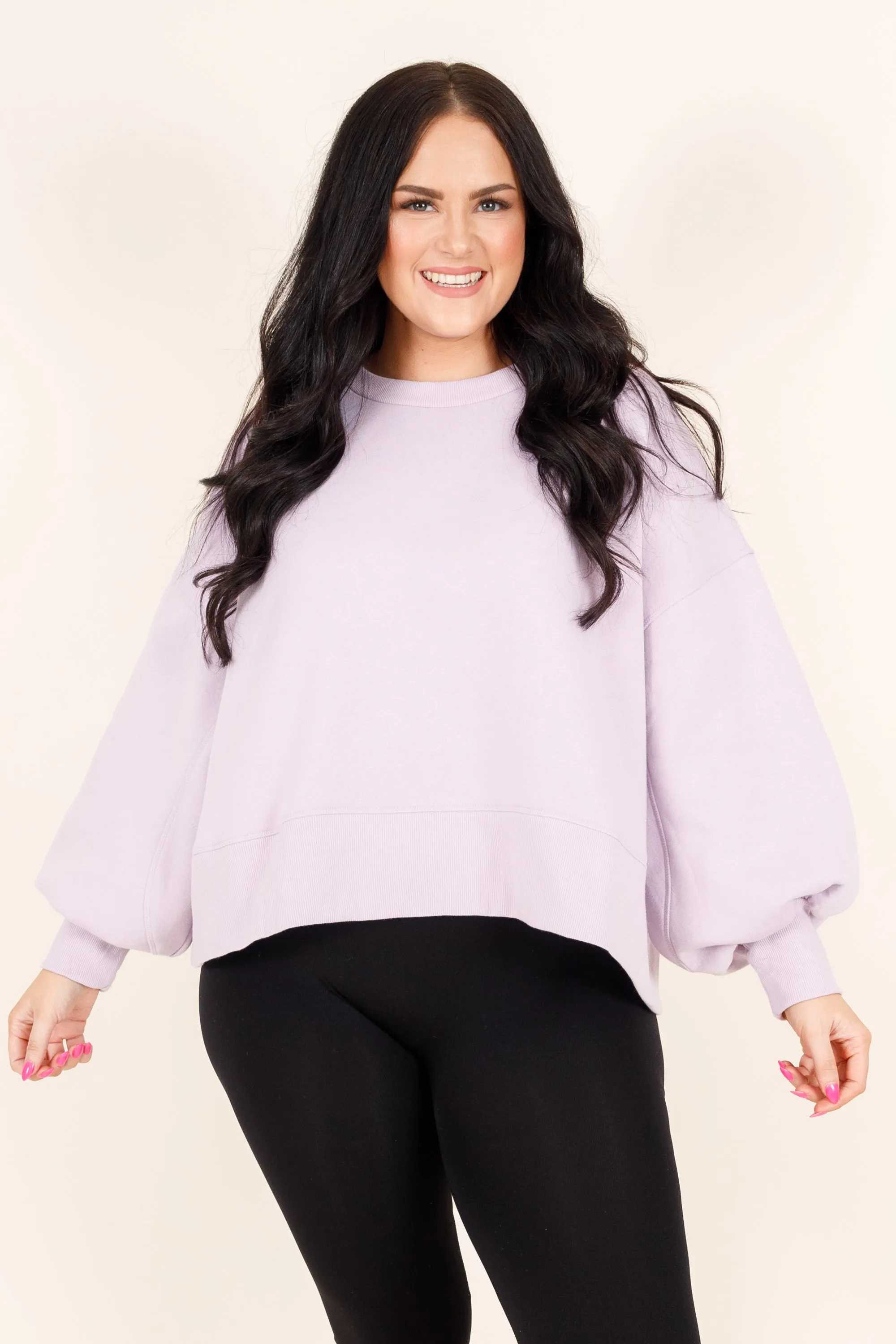 Feeling Free Pullover, Dusty Lavender