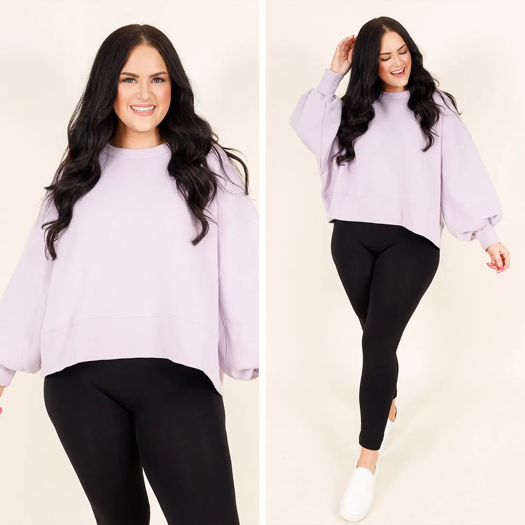 Feeling Free Pullover, Dusty Lavender