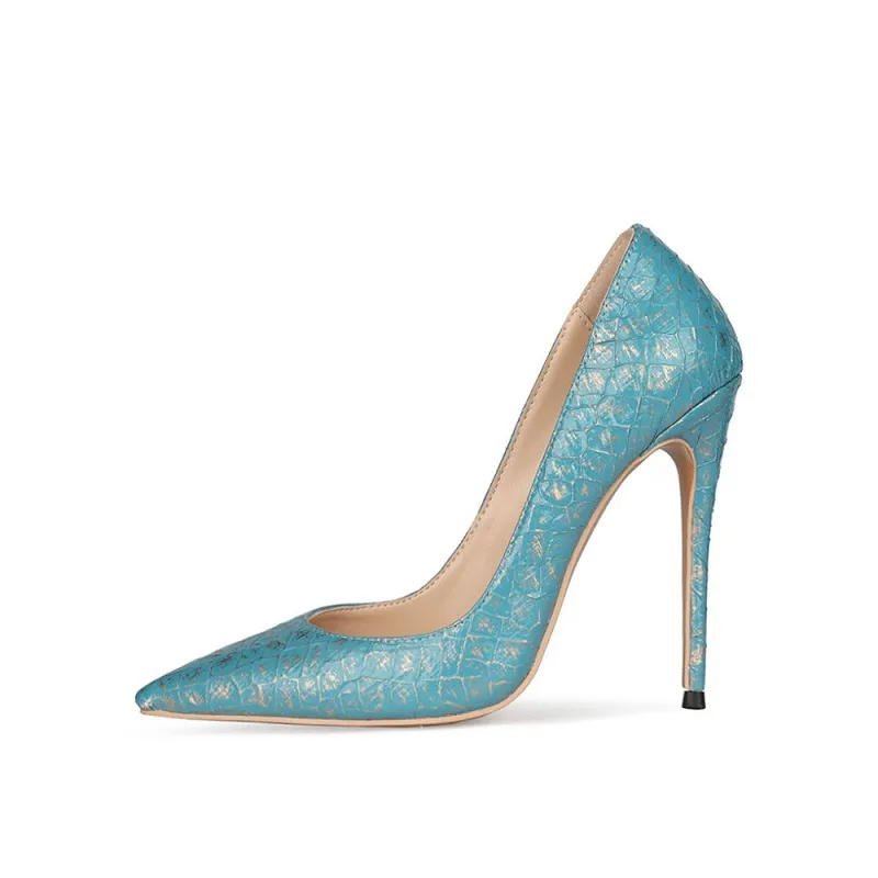 Fish Scales Stiletto Heels 