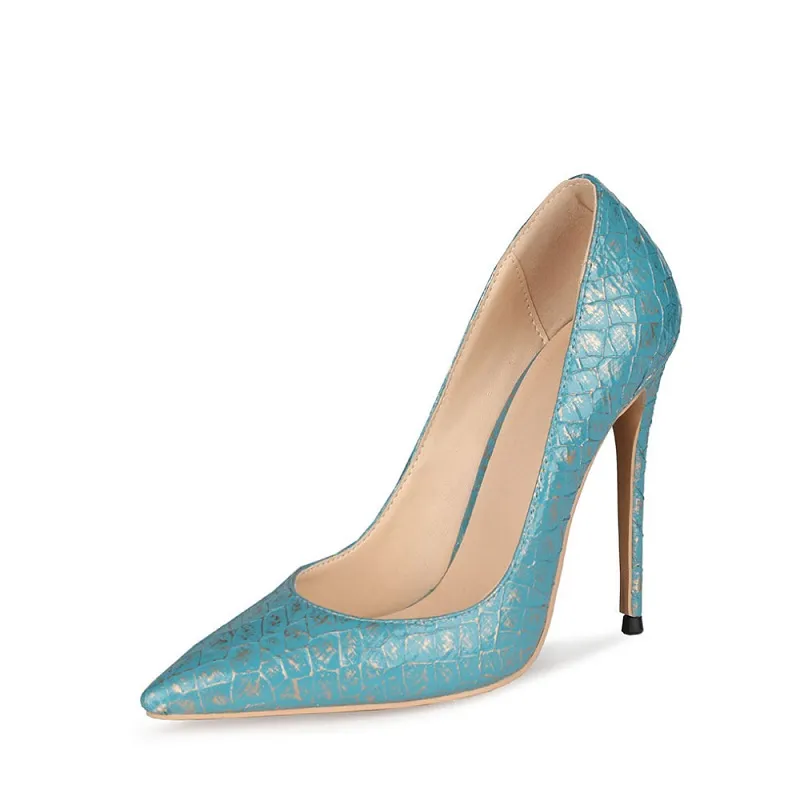 Fish Scales Stiletto Heels 