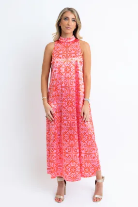 Floral Halter Maxi Dress