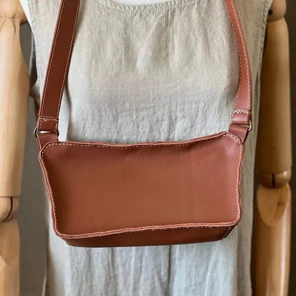 Handmade Leather Fanny Pack - Cinnamon Color