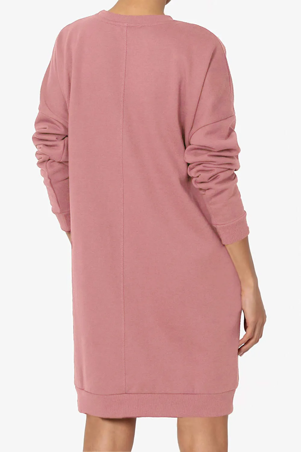 Haute Edition Women's Oversized Pullover Sweatshirt Dress