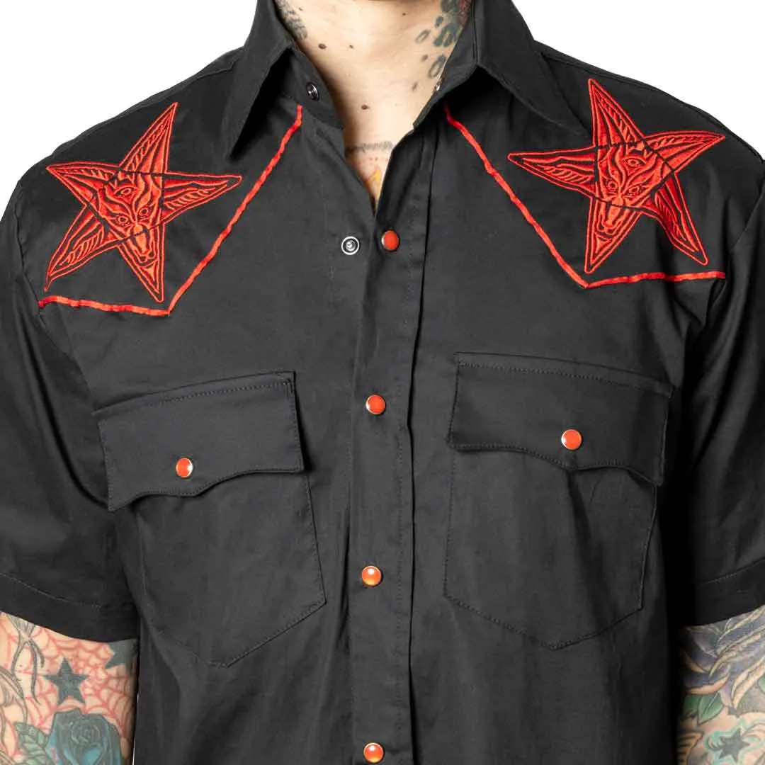 Hellbilly Baphomet Red Western