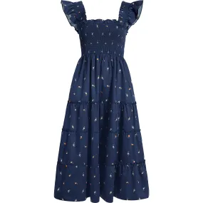 Hill House Home Women's Ellie Nap Dress, Petite Fleur in Navy