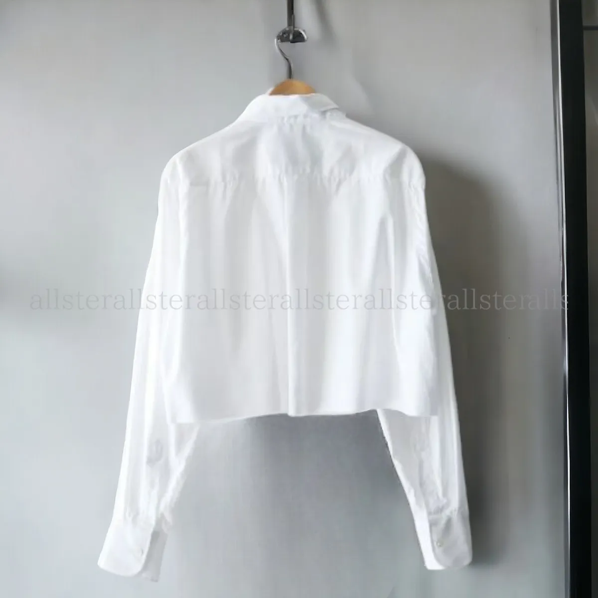 HommeGirls  |Casual Style Long Sleeves Plain Cotton Party Style