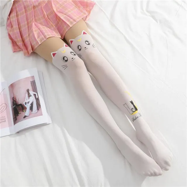 Hot Girl Bone Bow Socks Streetwear