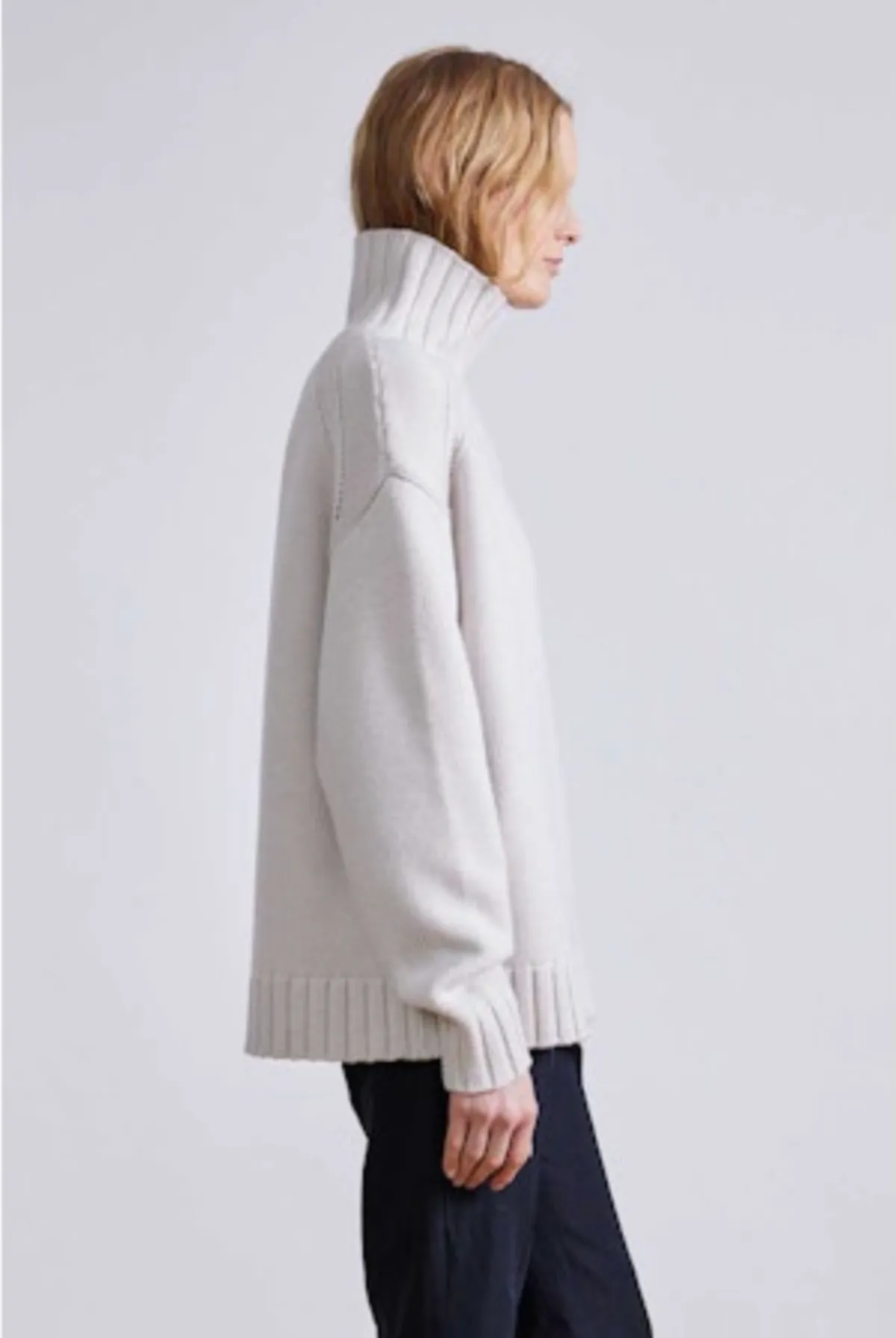 Ida Turtleneck Sweater - cream