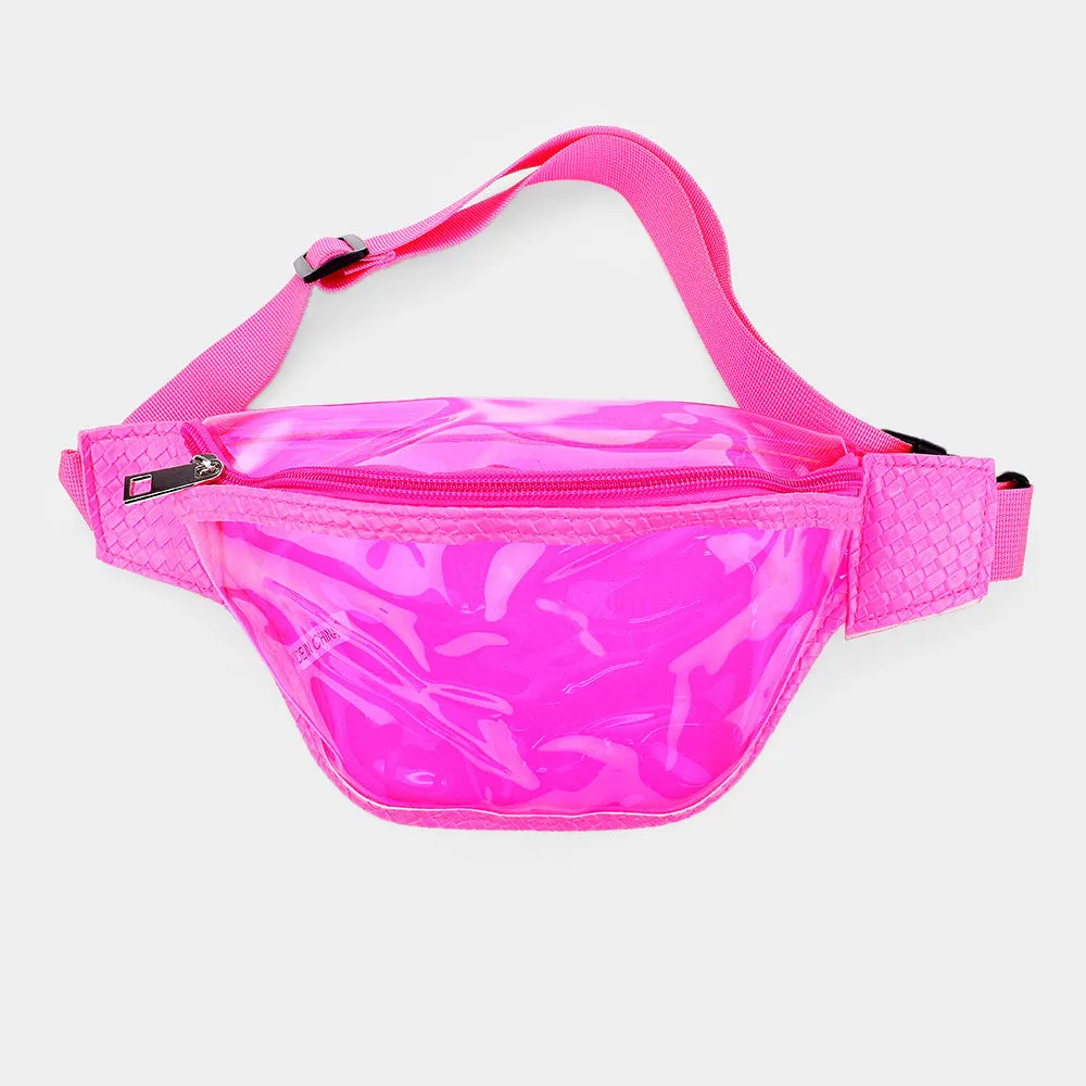 iLLASPARKZ Neon Clear Belt Fanny Pack