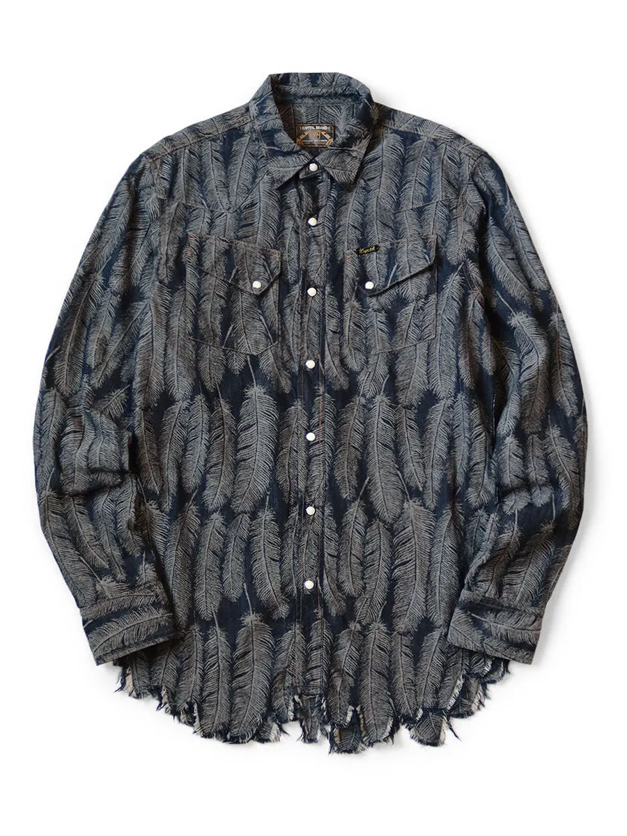 Kapital 5oz Magpie Denim Western Shirt (long sleeve)