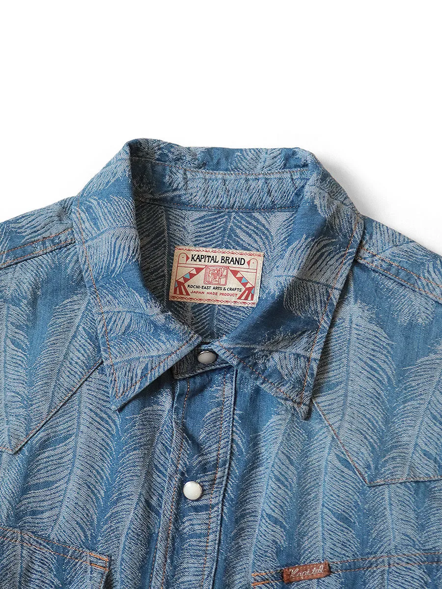 Kapital 5oz Magpie Denim Western Shirt (long sleeve)