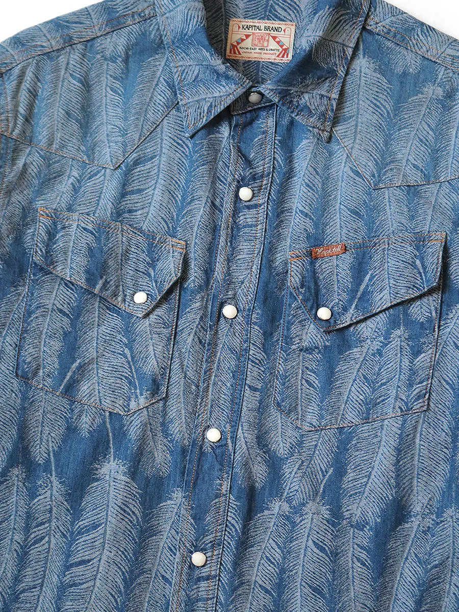 Kapital 5oz Magpie Denim Western Shirt (long sleeve)