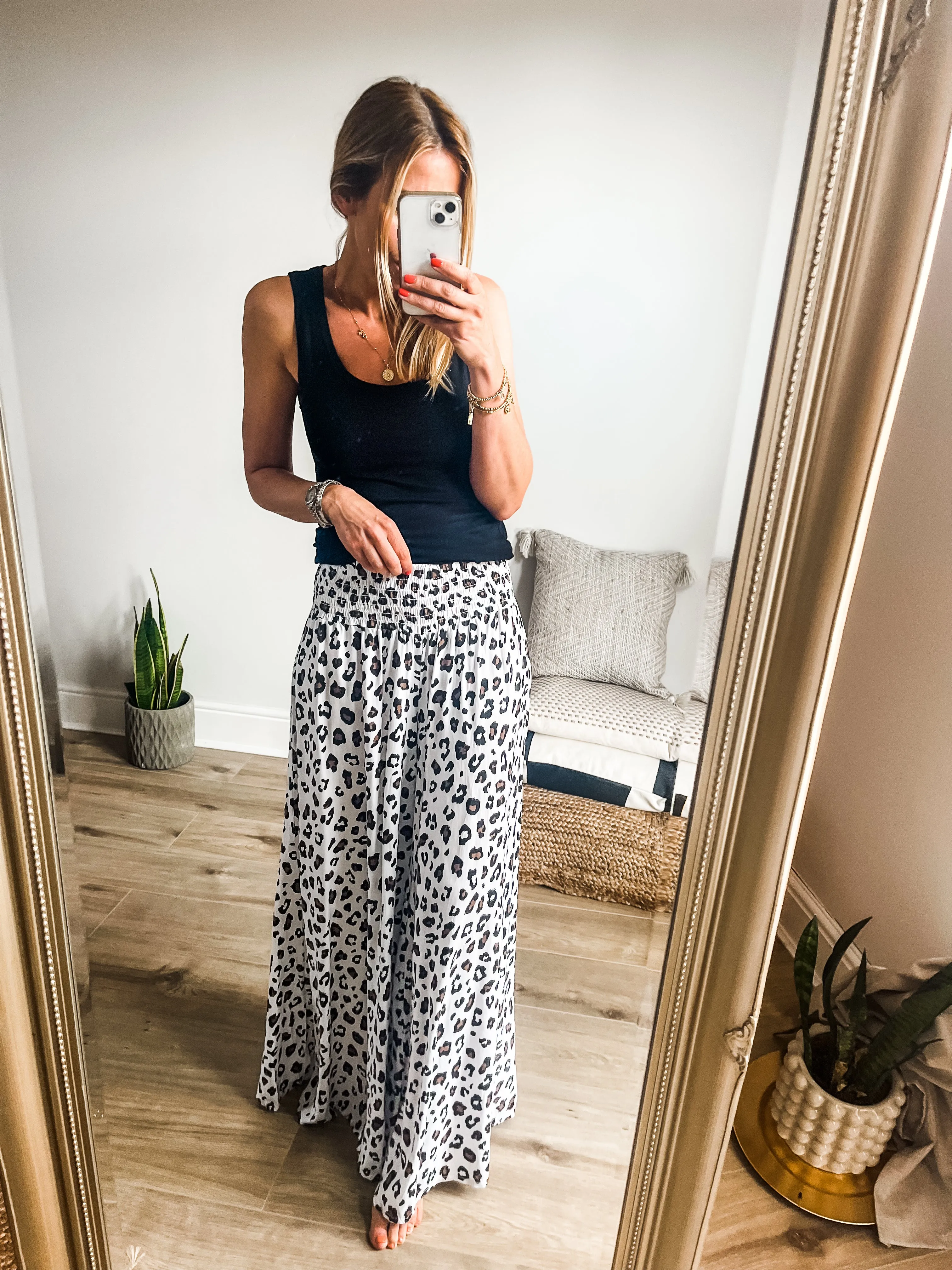 Leopard Palazzo Pants