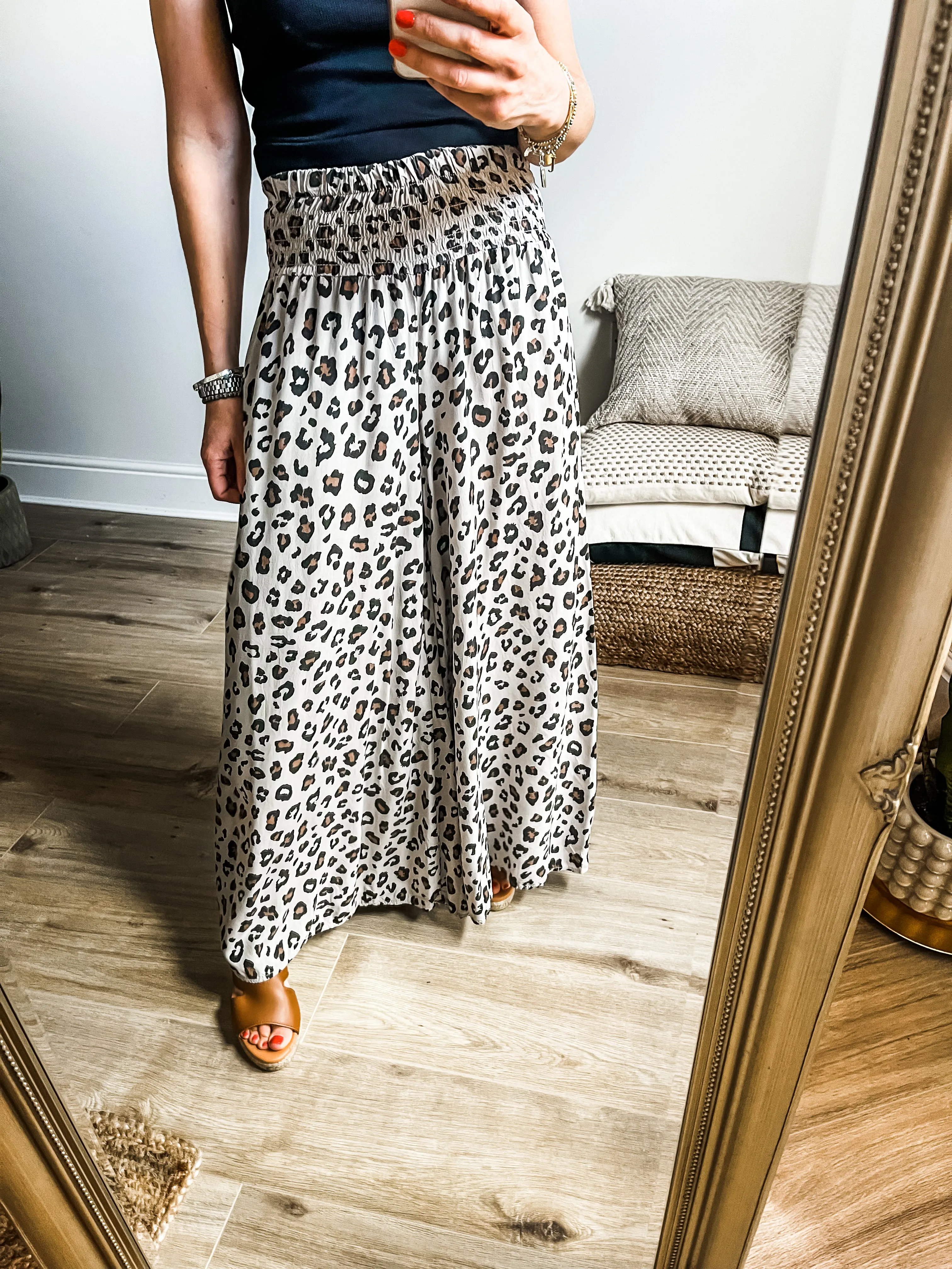 Leopard Palazzo Pants