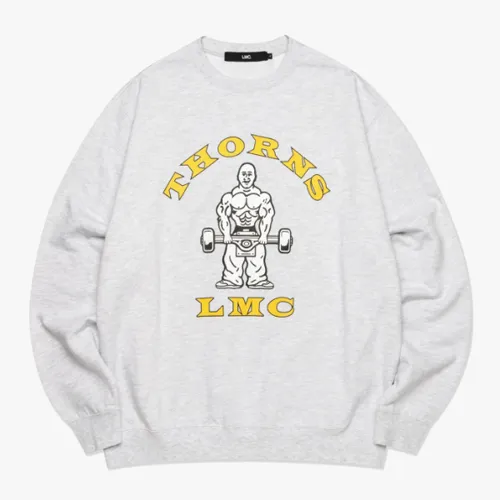 LMC  |Unisex Street Style Long Sleeves Logo Sweatshirts