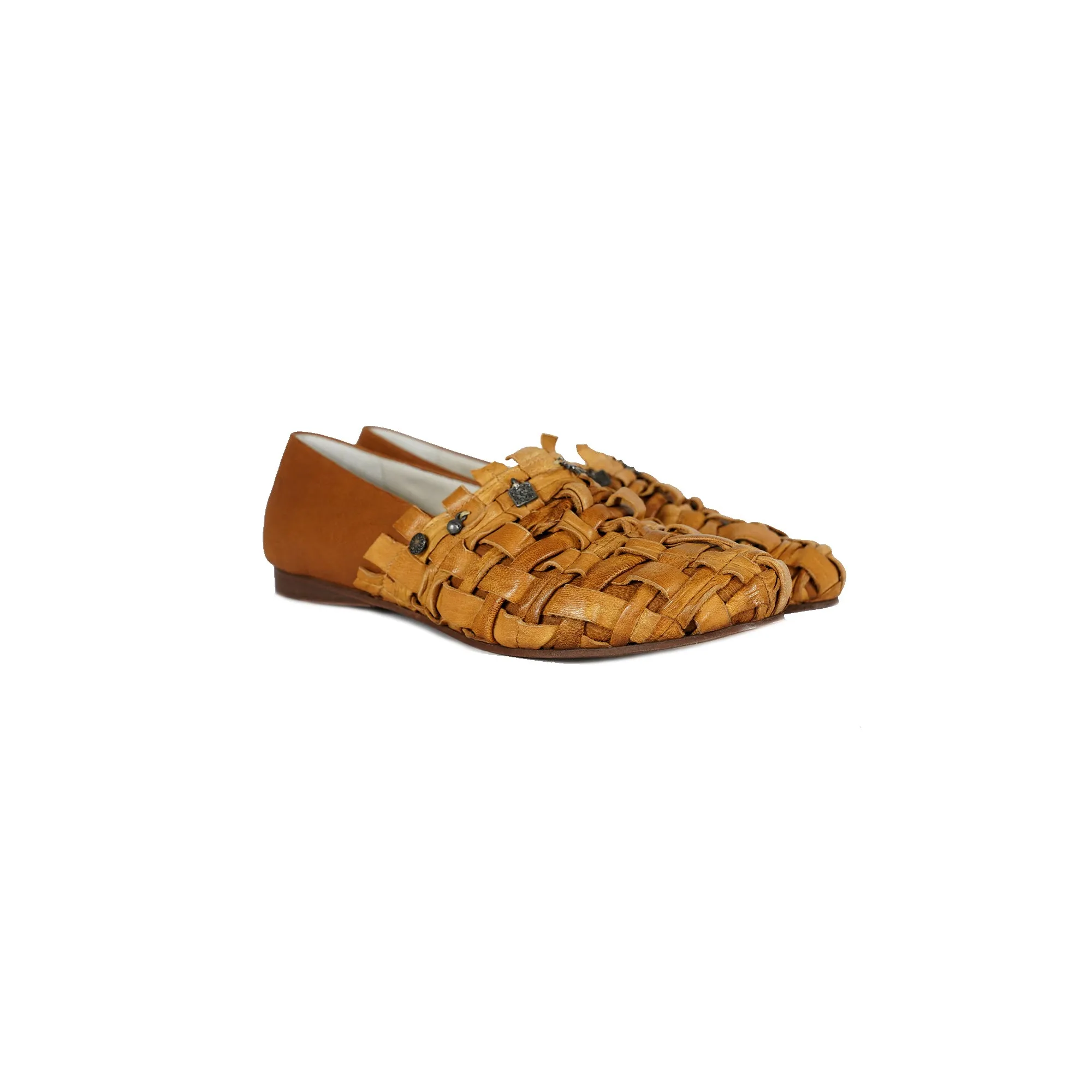 Loafer Intreccio Cesta Cognac