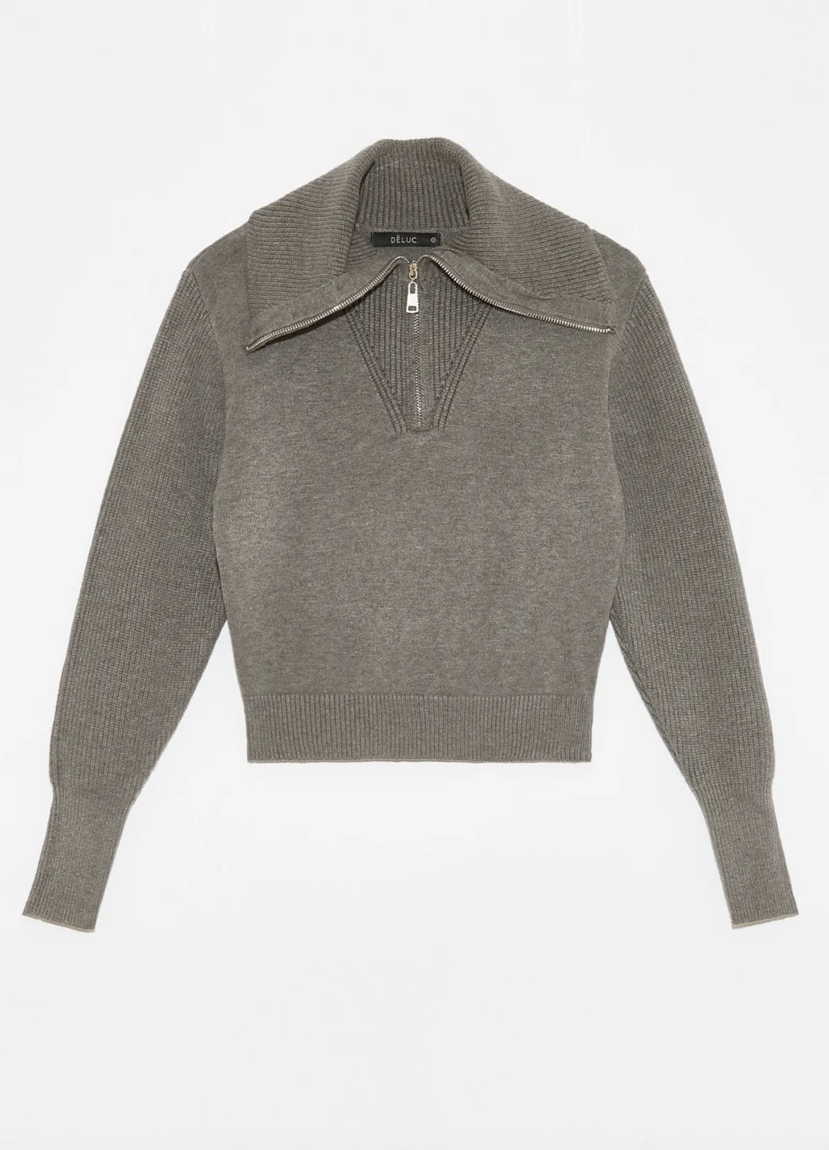 Lobelia Turtleneck Sweater - Grey Melange