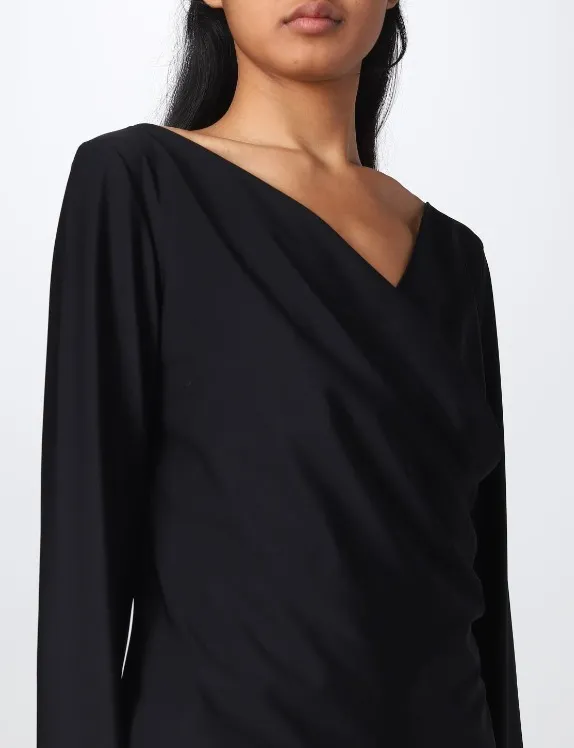 MaxMara  |Long Sleeves Plain V-neck & Crew neck